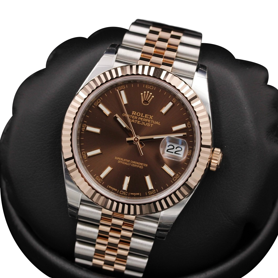 Rolex Datejust 41mm Steel & Everose Gold Chocolate 126331-0002 - Image 4