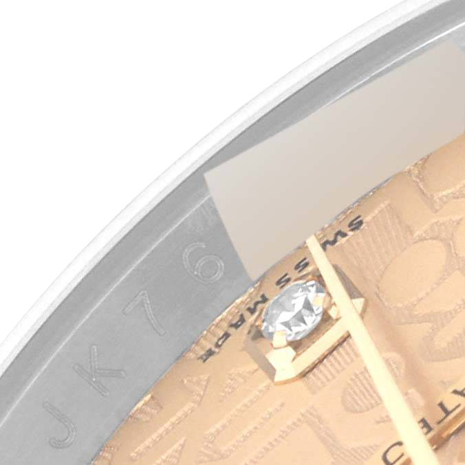 Rolex Datejust 36mm Champagne Jubilee Diamond Dial Watch 116243 - Image 7
