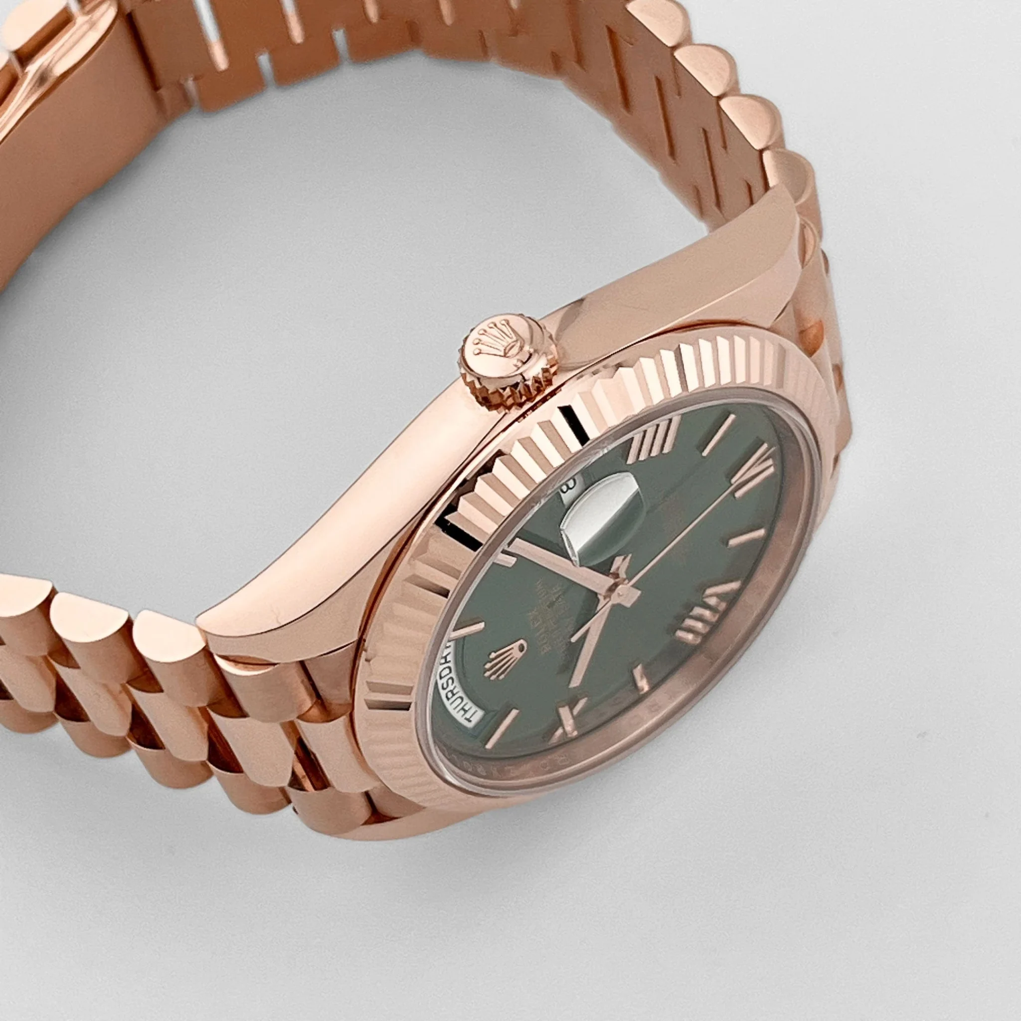 Rolex Day-Date Oyster Everose gold 40mm Green Olive 228235 - Image 5