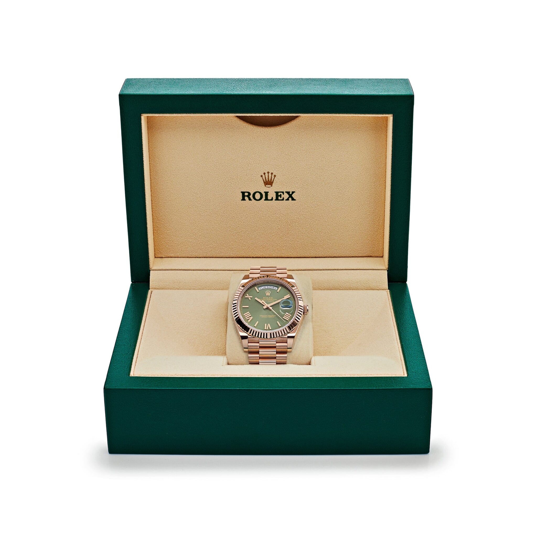 Rolex Day-Date Oyster Everose gold 40mm Green Olive 228235 - Image 9