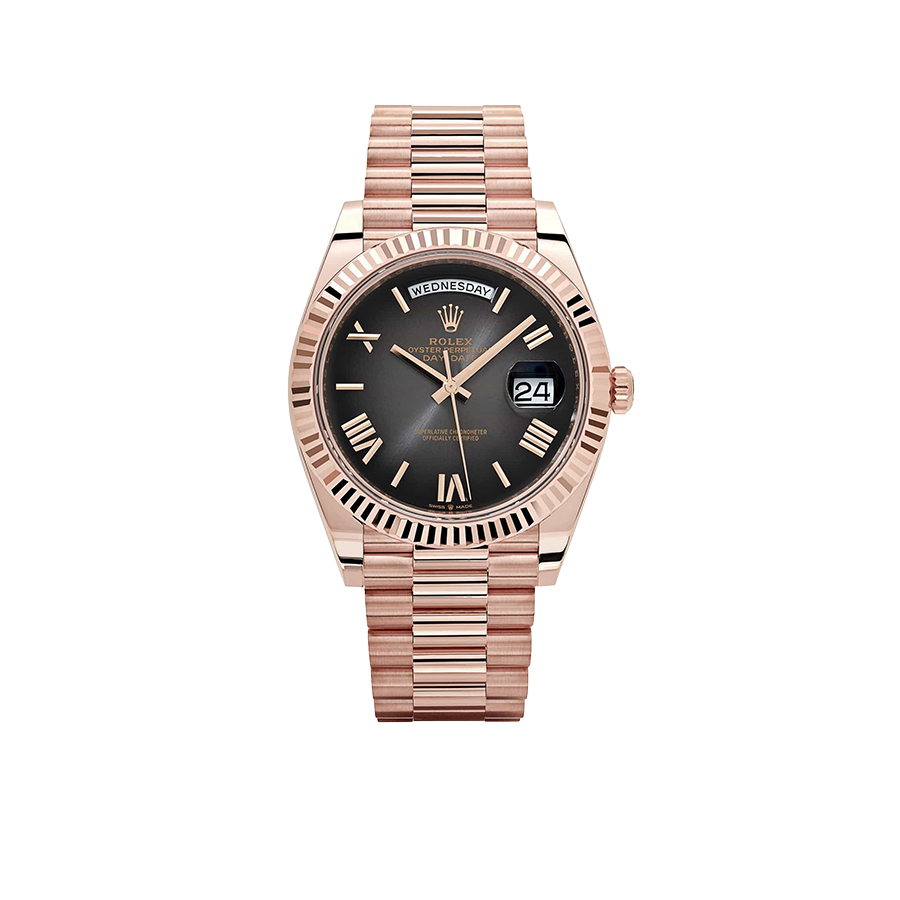 Rolex Day-Date 40mm 18K Everose Gold with Slate Ombre Dial 228235