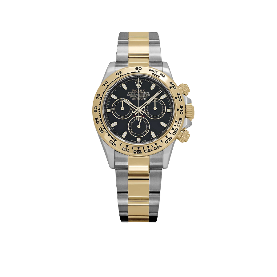 Rolex Daytona 40mm Yellow Gold Stainless Steel Black Dial 116503