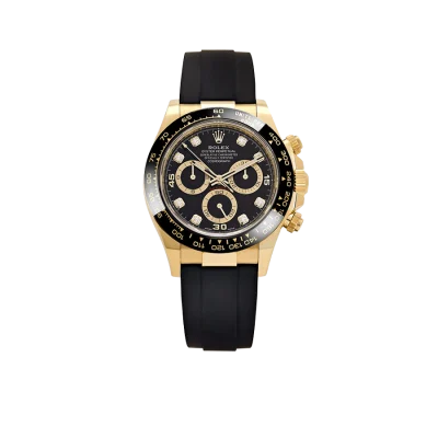 Rolex Daytona 40mm Yellow Gold Black Diamond Dial 116518LN
