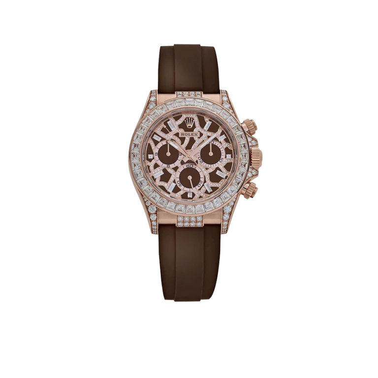 Rolex Cosmograph Daytona 40 mm Giraffe Rose Gold Diamond Dial 126555TBR