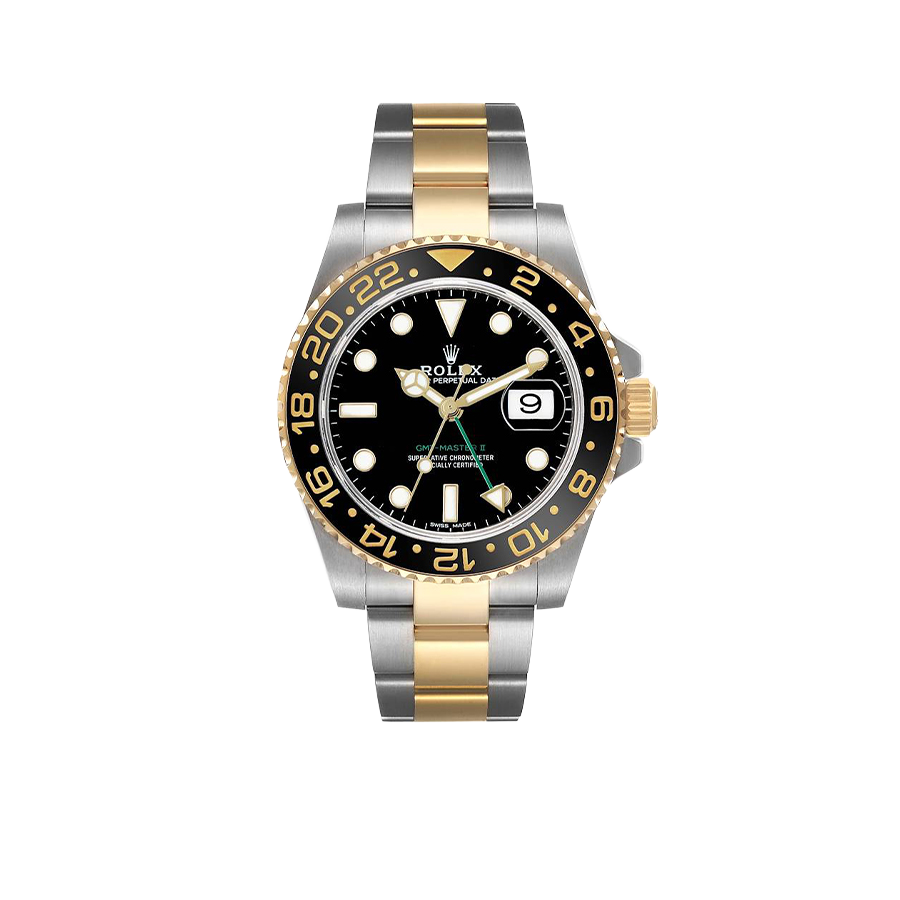 Rolex GMT Master II 40mm Steel Yellow Gold Mens Watch 116713