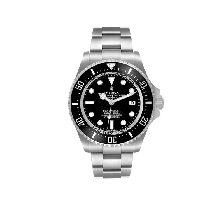 Rolex Seadweller Deepsea 44mm Black Dial Steel Mens Watch 136660 (Updated Dial)