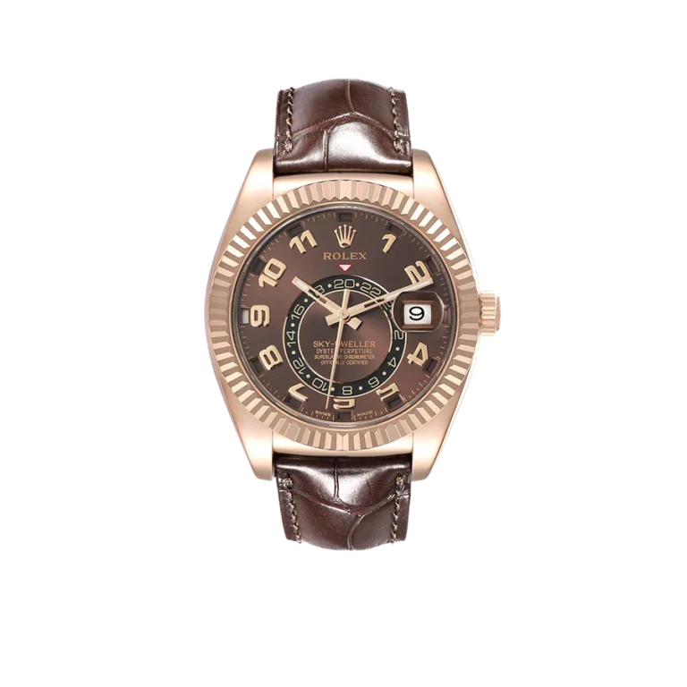Rolex Sky-Dweller 42mm  Everose Chocolate Brown Dial Rose Gold Watch 326135