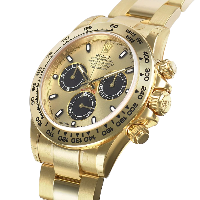 Rolex Cosmograph Daytona 40mm Yellow Gold Champagne Black Dial 116508 - Image 2
