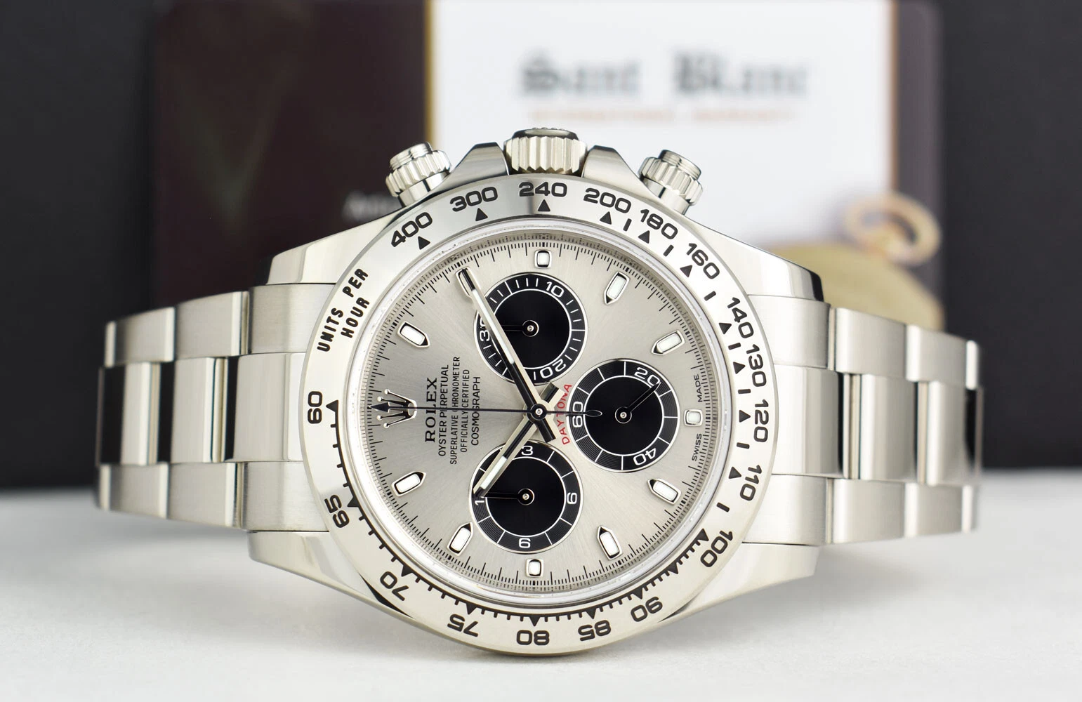 Rolex Daytona 40mm White Gold Ghost Panda Dial 116509 - Image 6
