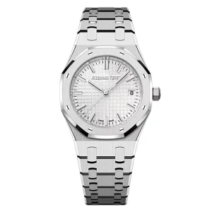 AudemarsPiguet 77450ST Silver 41mm Date Display Stainless Steel Bracelet Stainless Steel Bezel