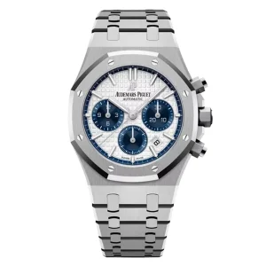 AudemarsPiguet 26315ST Silver 38mm Three Eye Chronograph Stainless Steel Bracelet Stainless Steel Bezel