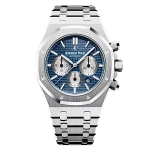 AudemarsPiguet 26331ST Blue 41mm Chronograph Stainless Steel Bracelet Stainless Steel Bezel