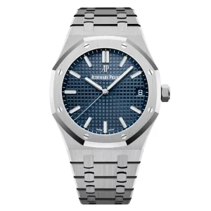 AudemarsPiguet 15500ST Blue 41mm Stainless Steel Stainless Steel Bracelet Stainless Steel Bezel