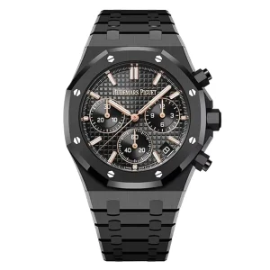 AudemarsPiguet 26240CE Black 41mm Chronograph Ceramic Bracelet Ceramic Bezel