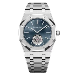 AudemarsPiguet 26670ST Blue 41mm Tourbillon Stainless Steel Bracelet Stainless Steel Bezel