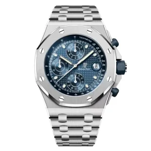 AudemarsPiguet 26238ST Blue 42mm Chronograph Stainless Steel Bracelet Stainless Steel Bezel