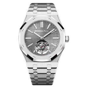 AudemarsPiguet 26730ST Gray 41mm Tourbillon Steel Bracelet Steel Bezel