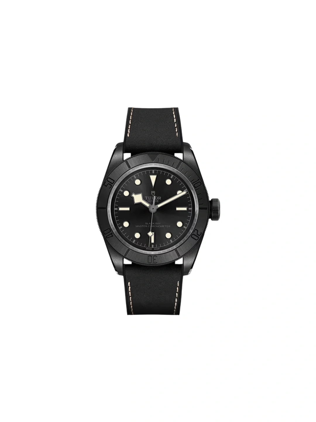 Tudor 79210CNU Black 41mm Ceramic Hybrid Leather/Rubber Strap Round