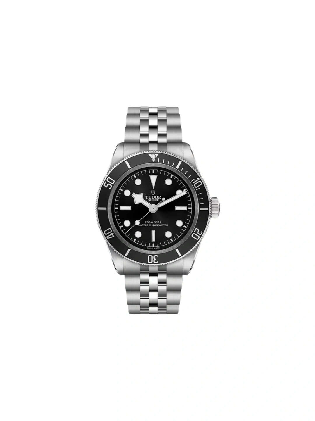 Tudor 7941A1A0NU Black 41mm Master Chronometer Rivet Steel Bracelet Round