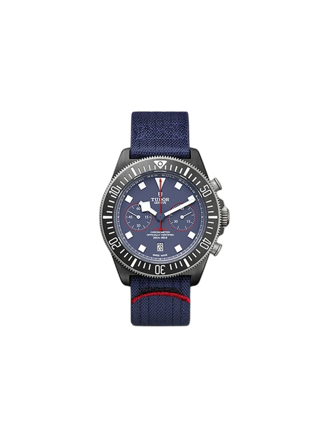 Tudor 25807KN Blue 43mm Pelagos FXD Chrono Carbon Composite Fabric Strap Round