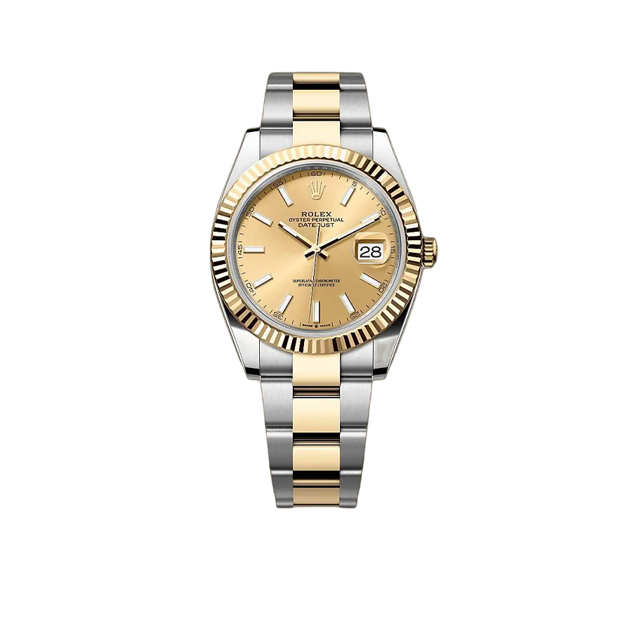 Rolex Datejust 41mm Champagne Dial Yellow Rolesor 126333-009