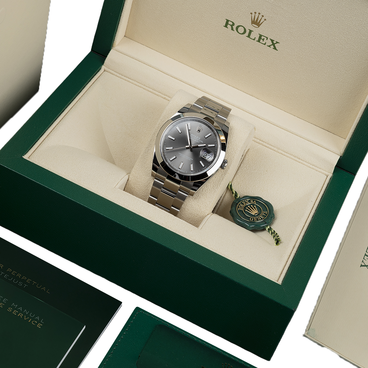 Rolex Datejust Oyster 41 mm Oystersteel Grey Dial 126300-0007 - Image 7