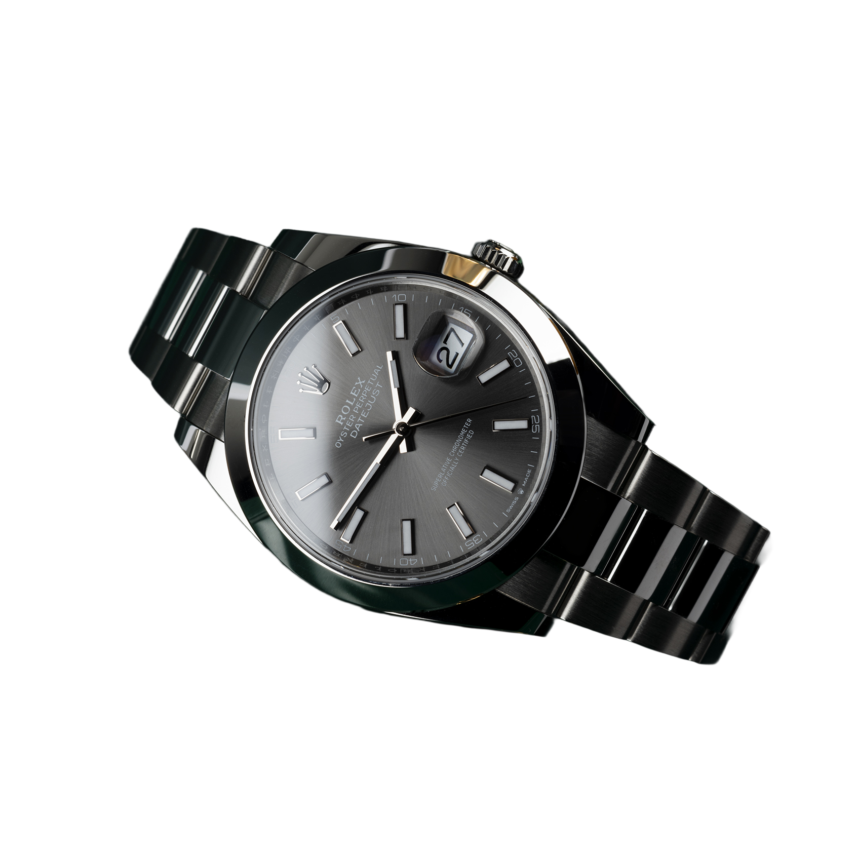 Rolex Datejust Oyster 41 mm Oystersteel Grey Dial 126300-0007 - Image 3